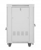 Lanberg Szafa stojąca rack 19'' 22U 600x800 szara drzwi szklane LCD flack pack